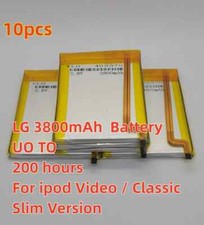 10pcs 3800mAh Battery Upgrade replacement for iPod Classic 6 7 Video 5 5.5 LOT