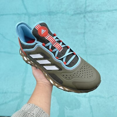 Adidas Web Boost Low Olive Strata Halo Blue Men display picture 2