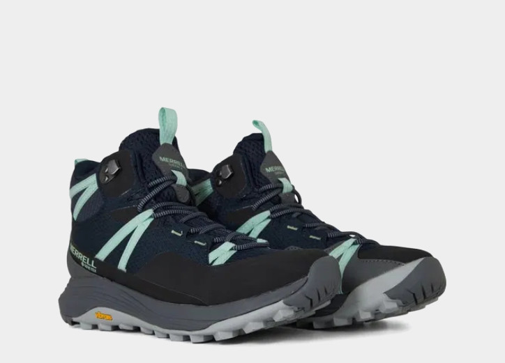 Merrell Siren 4 Mid GTX Impermeable Mujer Botas Damas Senderismo Trek Botas Azul