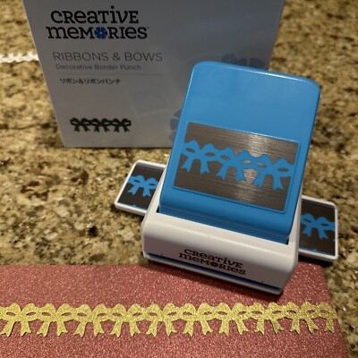 Creative Memories RIBBONS & BOWS Decorative Border Standalone Punch -NEW In Box!