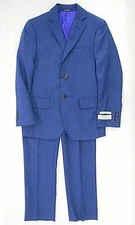 Boys T.O. Collection French Blue 2PC. Suit Classic Sizes 9 & 11