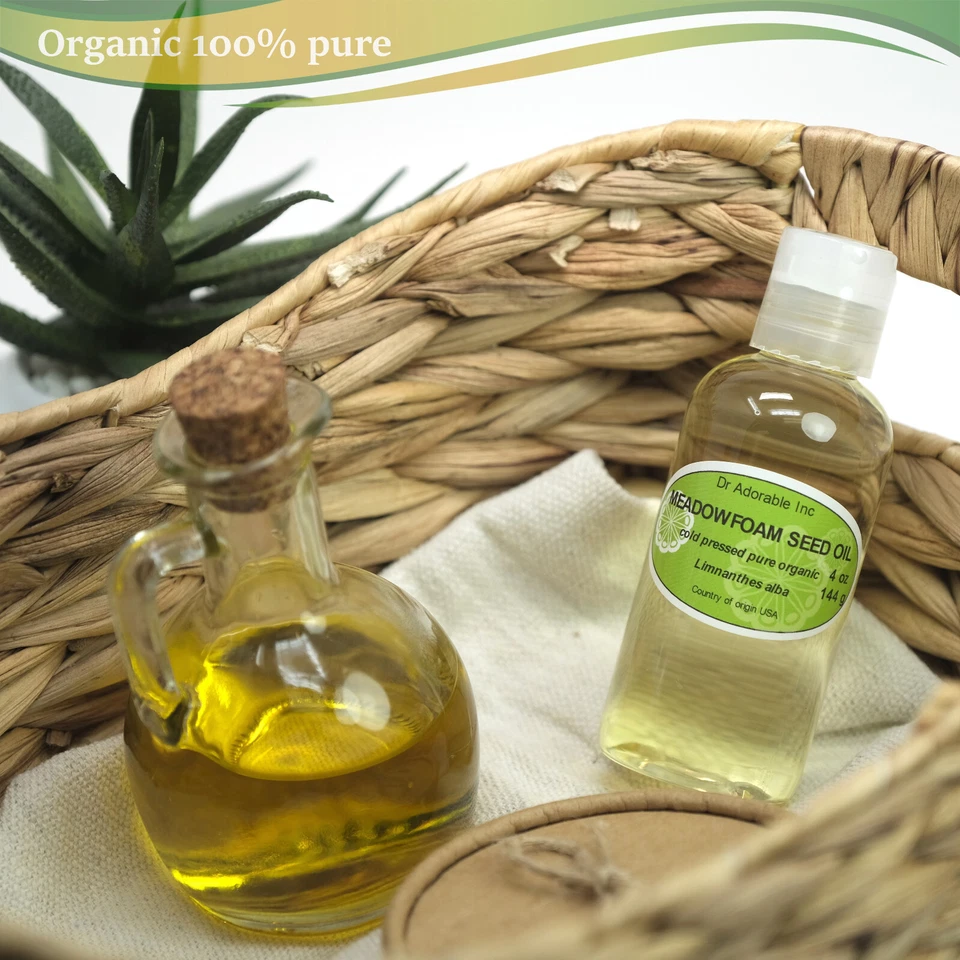4 Oz Premium Pure Organic Cold Pressed Best Meadowfoam Seed Oil Multi Purpose - Image 2 of 4