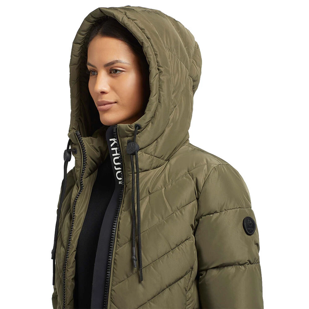 Khujo Mugg Jacket Ladies Winter Coat Parka Quilted Green | eBay