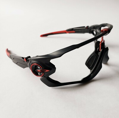 Oakley Jawbreaker Matte Black Red Icons Replacement Frame Only