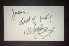 Matt Suhey, SIGNED 3x5 Index Card - 1980s Chicago Bears (Penn St)
