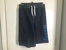 Nautica Boys XL 18-20 Lined Swim Trunks Board Shorts Spell Out Inseam 11"
