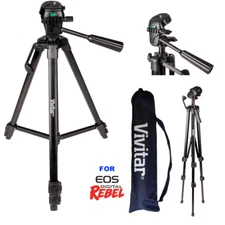  52" PROFESSIONAL TRIPOD WITH QUICK RELEASE FOR CANON EOS REBEL DSLR T5 T6 T3 T1