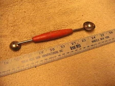 1930s Era Move Theater Giveaway Red Wooden Handle Melon Baller