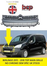 CITROEN BERLINGO 2015 - 2019 FRONT BUMPER UPPER MAIN TOP GRILLE 9810963780 
