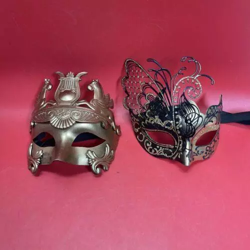 Máscara de resina Bauta y ropa 2 piezas hombre/mujer, mascarada - Imagen 1 de 12