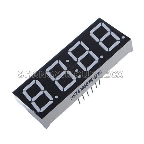 Display LED a 7 segmenti per arduino rosso anodo comune da 4 cifre Display LED a 7 segmenti per arduino rosso anodo comune da 4 cifre