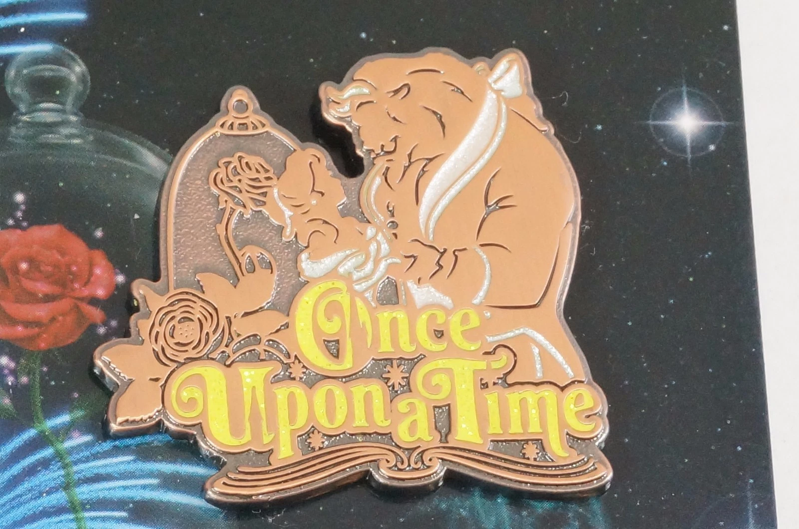 RARE!! Tokyo Disney Resort Pin Once Upon A time Each Sell Belle & Beast