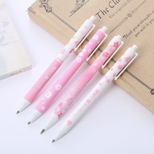 5Pcs Cute Peach Blossom Flower Gel Pens Office School Student Stationery Gifts