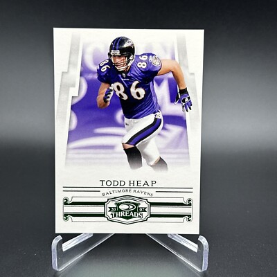 Todd Heap 2007 Donruss Threads Century Proof Green /200 #137 Ravens