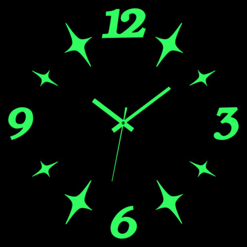 40*40cm Luminous Clock 3D Wall Clock Silent Clock for Decor Wall Digital Clocks - Picture 1 of 22