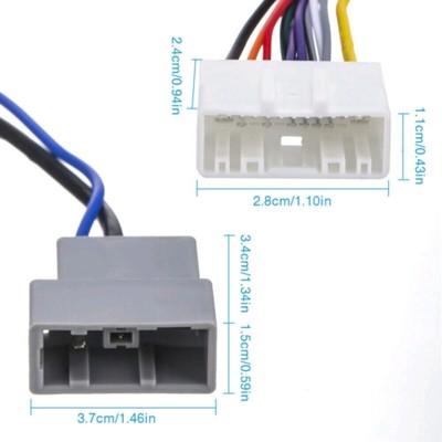 Car Stereo Wiring Harness Adapter CD Cable Install Plugs #WD10*
