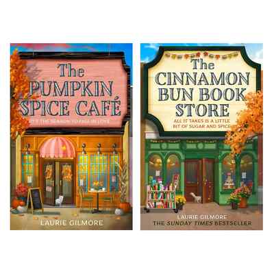 Laurie Gilmore 2 book set :- The Pumpkin Spice Cafe + The Cinnamon Bun Book PB..