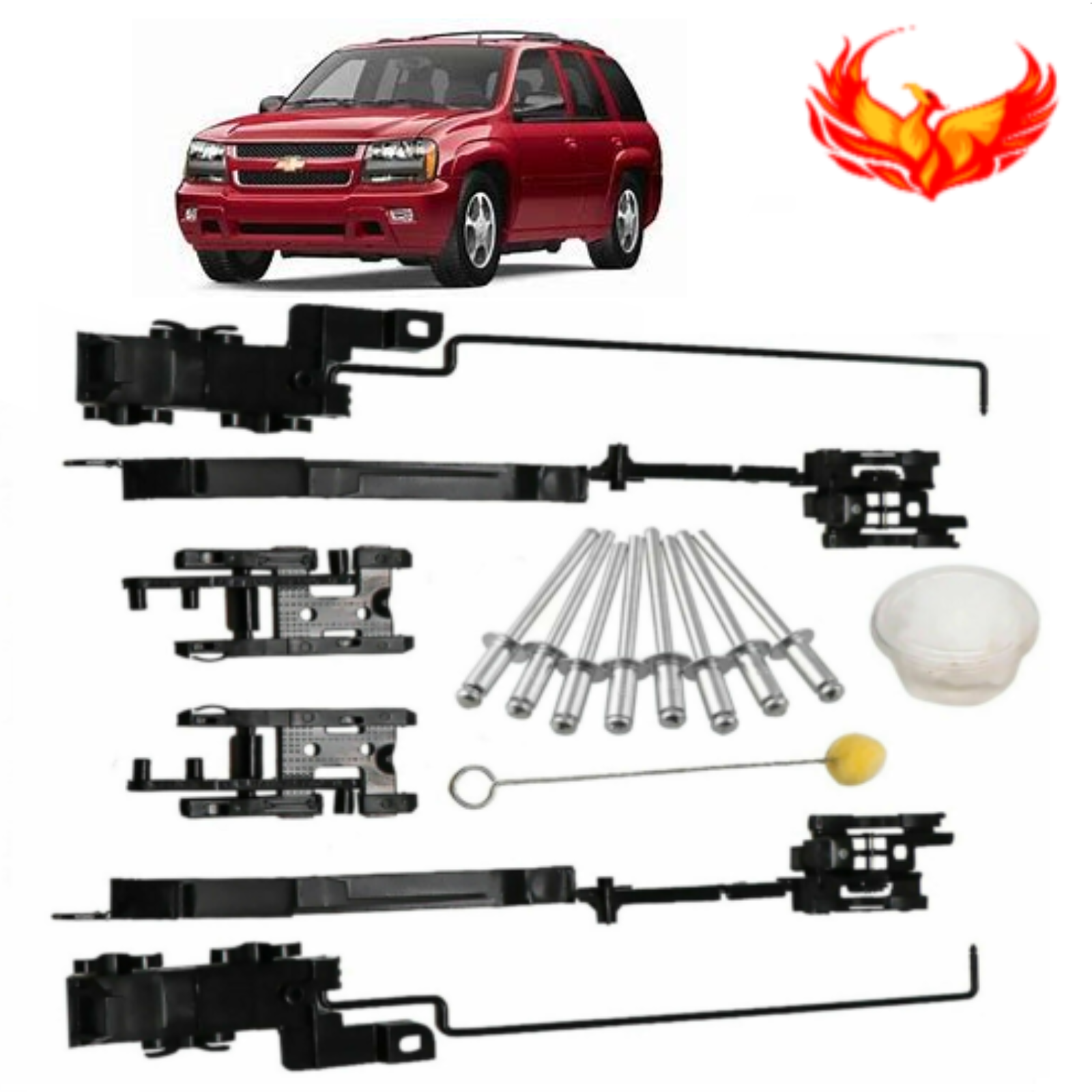 Fits 20022008 Chevrolet Trailblazer & GMC Envoy Sunroof Repair Kit eBay