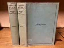 1925 Aaron Burr: A Biography - Wandel & Minnigerode - 2 Vols. Illustrated + DJs