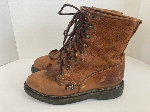 Vintage Justin Women's Work Boots 5.5 B 