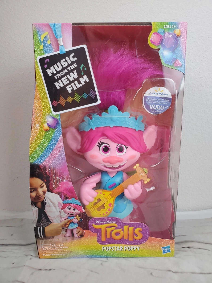 New In Box DreamWorks Trolls World Tour Talking Singing Popstar
