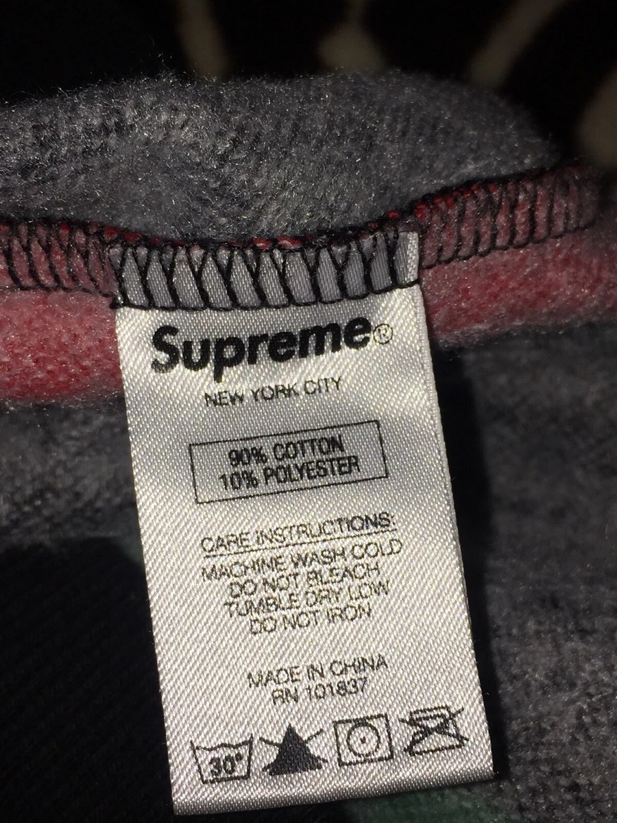 Supreme Vertical Striped Pique Crewneck Fw17 | eBay