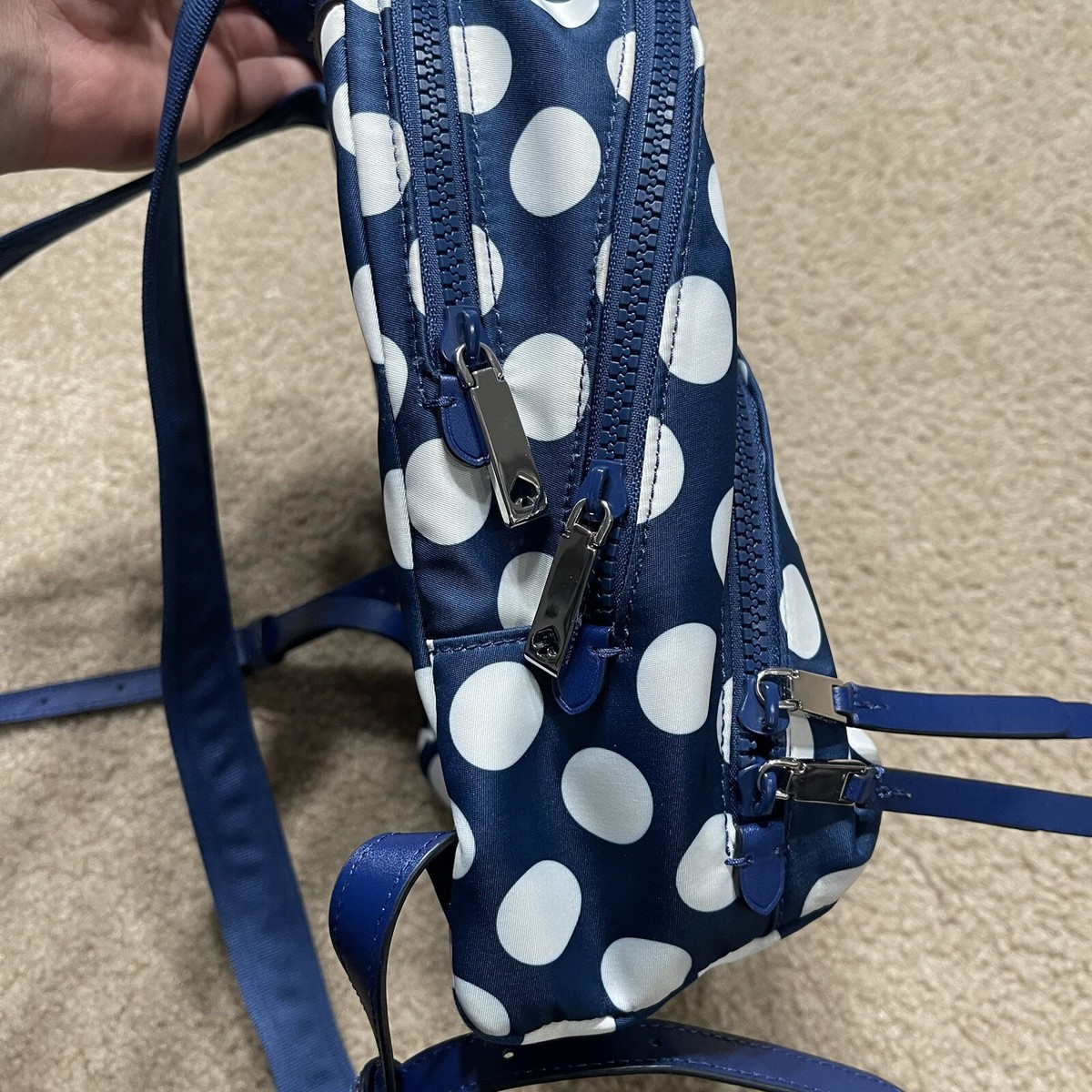 Kate Spade Karissa Nylon Seaside Dot Backpack Karissa nylon seaside dot med backpack - www.pearsons-glass  main image 4