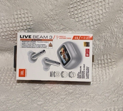 BL Live Beam 3 True Wireless Earbuds   Smart Display Case, ANC, 48h Battery