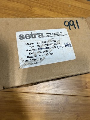 Brand New Setra Pressure Transducer 0-0.5  WC 26410R5WD11A1F 24VDC