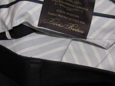 BROOKS BROTHERS Vitale Barberis Black Dress Pants Men's 36 X 29 Wool REGENT Flat