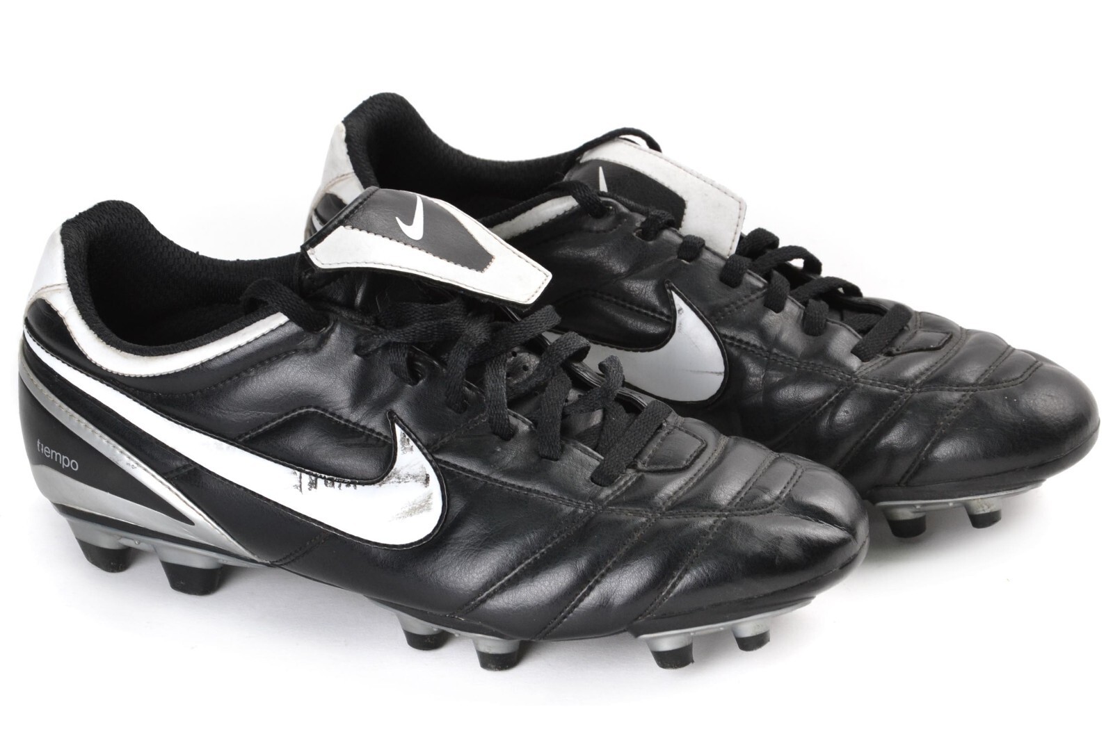 NIKE TIEMPO NATURAL II FG FOOTBALL BOOTS 317726-011 2007 SIZE UK 10.5 MEN