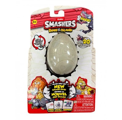 Smasher Dino Island Surprise Small Egg 20+ To Collect Rebuild & Resmash Kids Toy