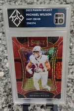 2023 Panini Select - Suite Level Michael Wilson #401 Red Prizm 20/49 (RC) KCG 10