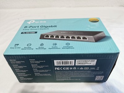 TP-Link TL-SG108E 8-Port Gigabit Managed Desktop Switch Network Netzwerk NEU OVP