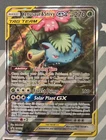 Pokemon Venusaur & Snivy GX Tag Team Black Star Promo Holo Card SM229