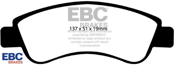 EBC Brakes DP41374R Bremsbelagsatz FüR Scheibenbremse Bremsbelagsatz-image