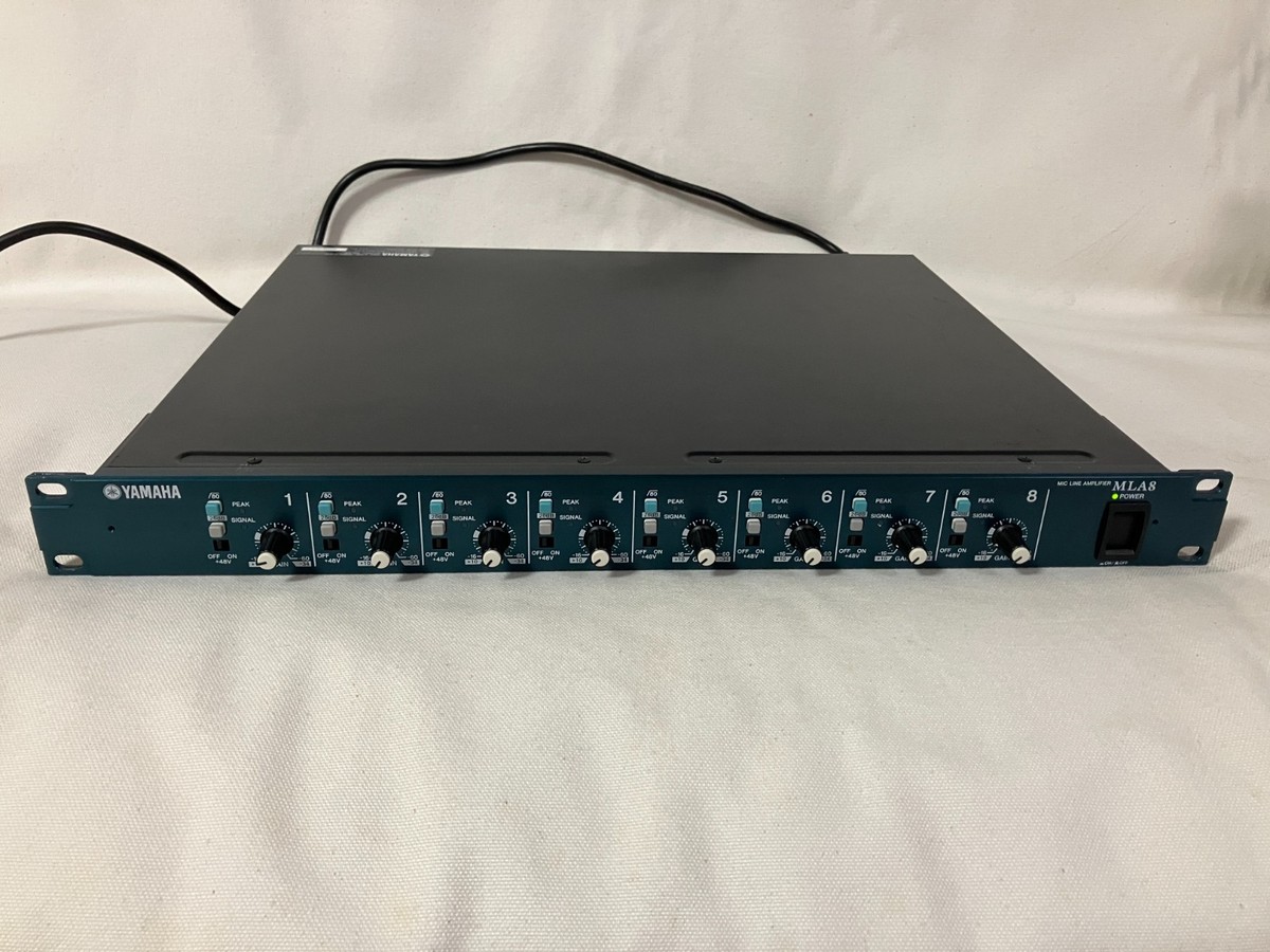 YAMAHA MIC LINE AMPLIFIER MLA8 8ch Microphone Preamplifier Tested