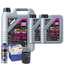 Motoröl 5W30 LIQUI MOLY Top Tec 4400 7L+MAHLE Ölfilter +Spülung