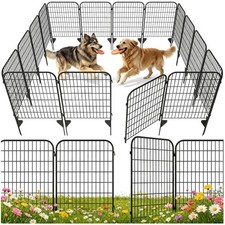 AMAGABELI Decorative Garden Fence 10 Panels - 25ft