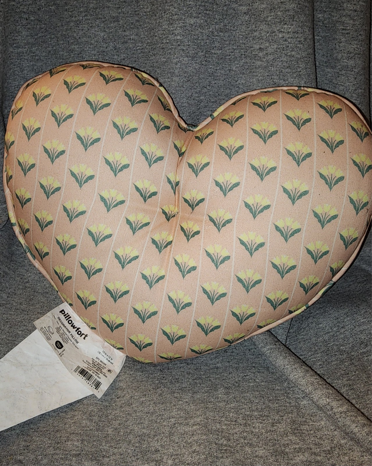 Target - Heart Reversible Mini Decorative Pillow White - Pillowfort