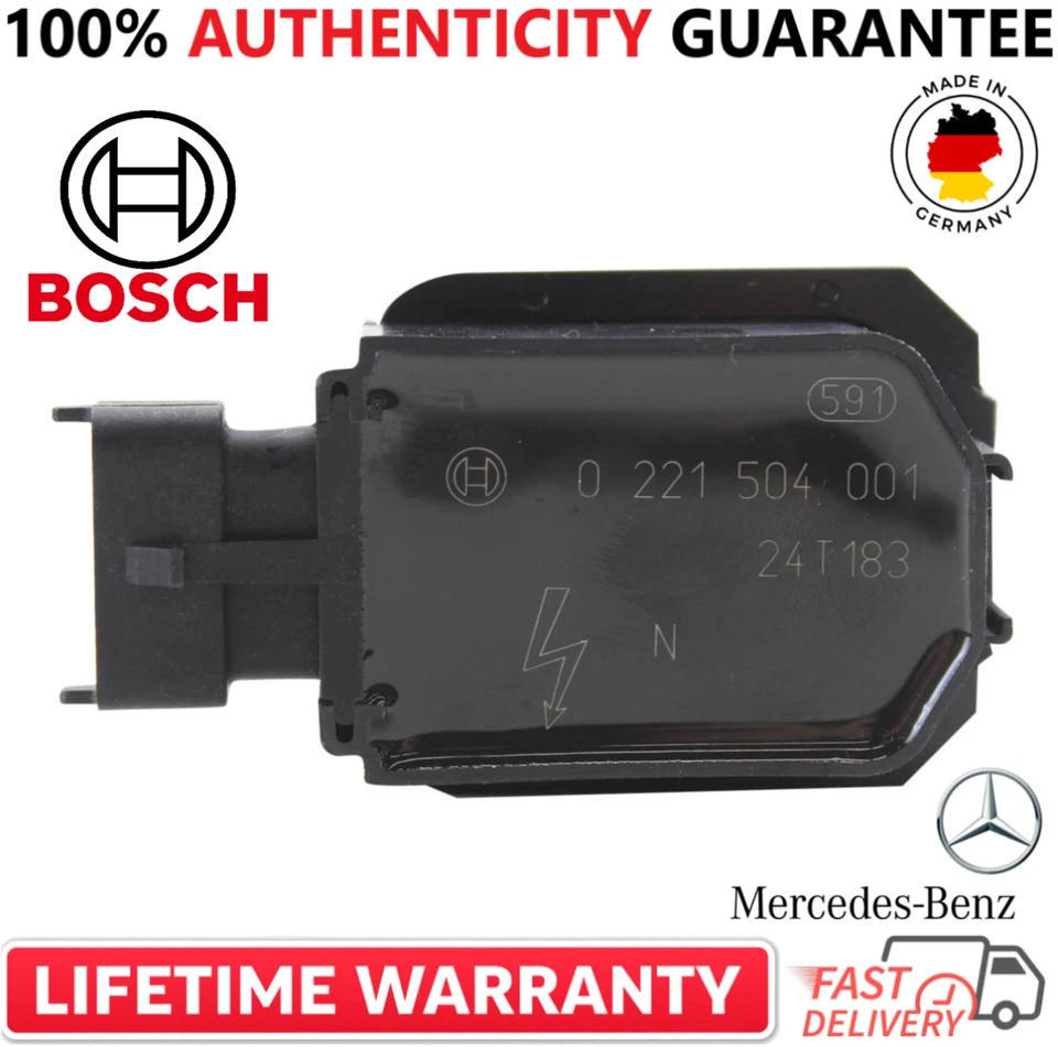 Bobinas de ignição x8 fabricante de equipamento original Bosch para 1996-1999 Mercedes-Benz 4.2L 5.0L, 0221504001 - Imagem 2 de 3