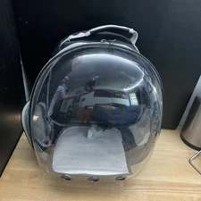 Bubble Backpack Cat Carrier Bag - Large 13lb Cap Clear Pet Travel Carrier Cat...