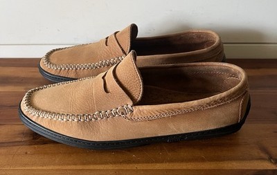 Garret Brown Nubuck Penny Loafer Driving Loafers Men display picture 2
