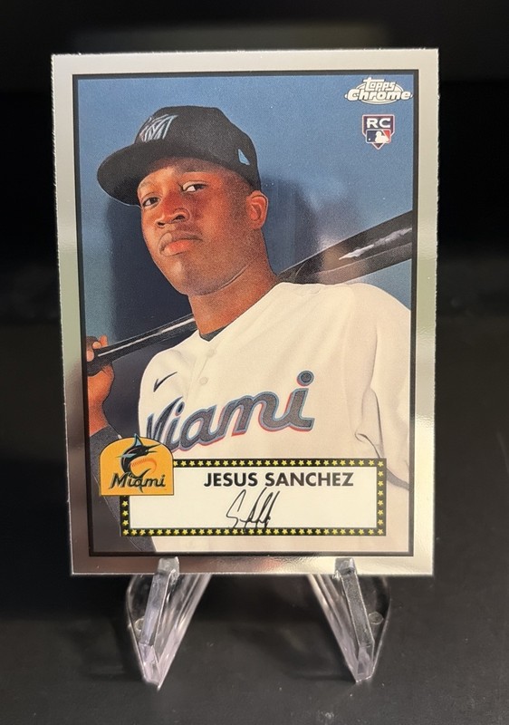 2021 Topps Chrome Platinum Anniversary #48 Jesus Sanchez RC Rookie Miami Marlins