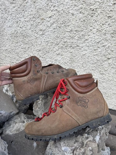 Men Alpine Boots Brown Leather 42