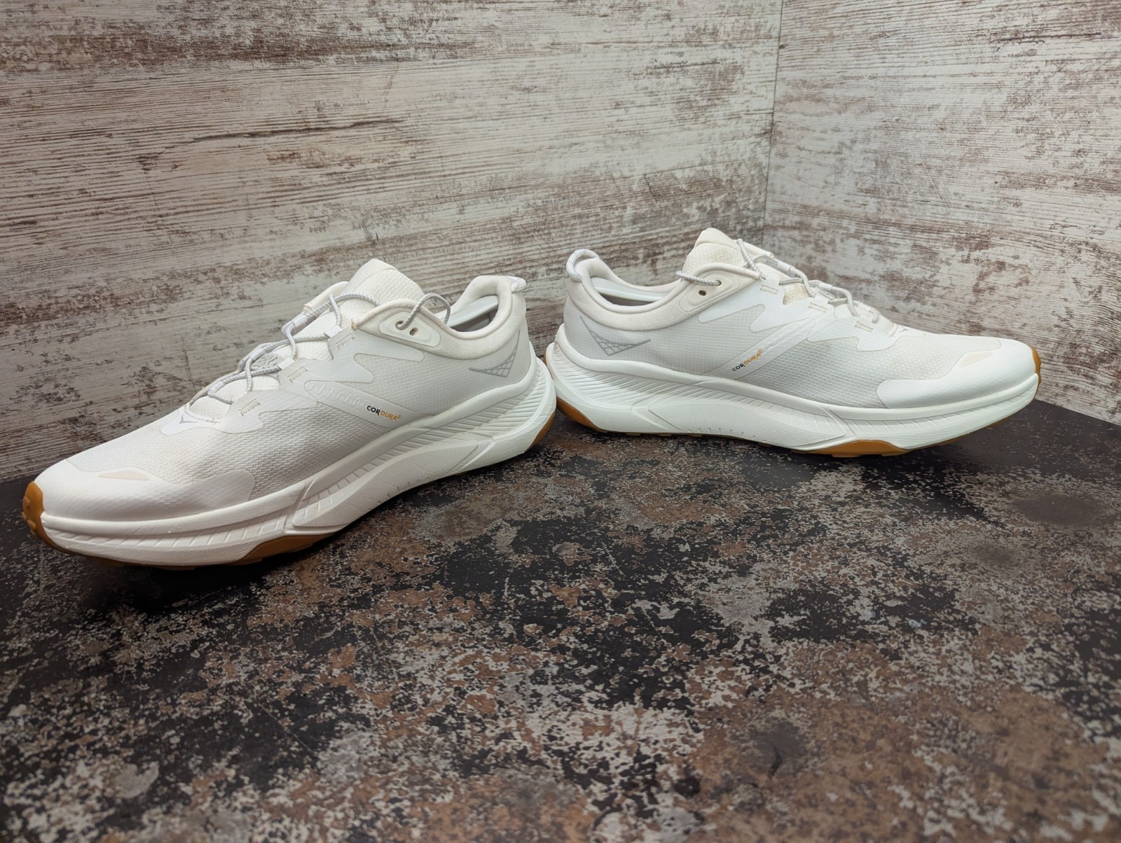 Womens Hoka One One Transport Athletic Shoes Sz 11 Used White Mesh Vibram thumbnail 10