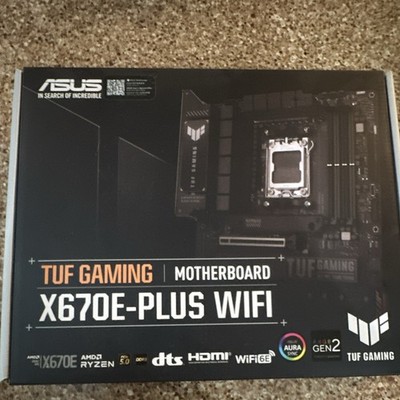 ASUS TUF GAMING X670E-PLUS WIFI ATX AM5 DDR5 Motherboard M.2 HDMI (UNTESTED)