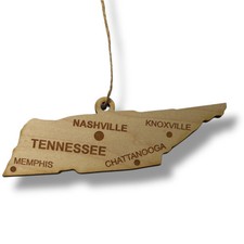 Ornament - CUSTOM - Tennessee State with Cities