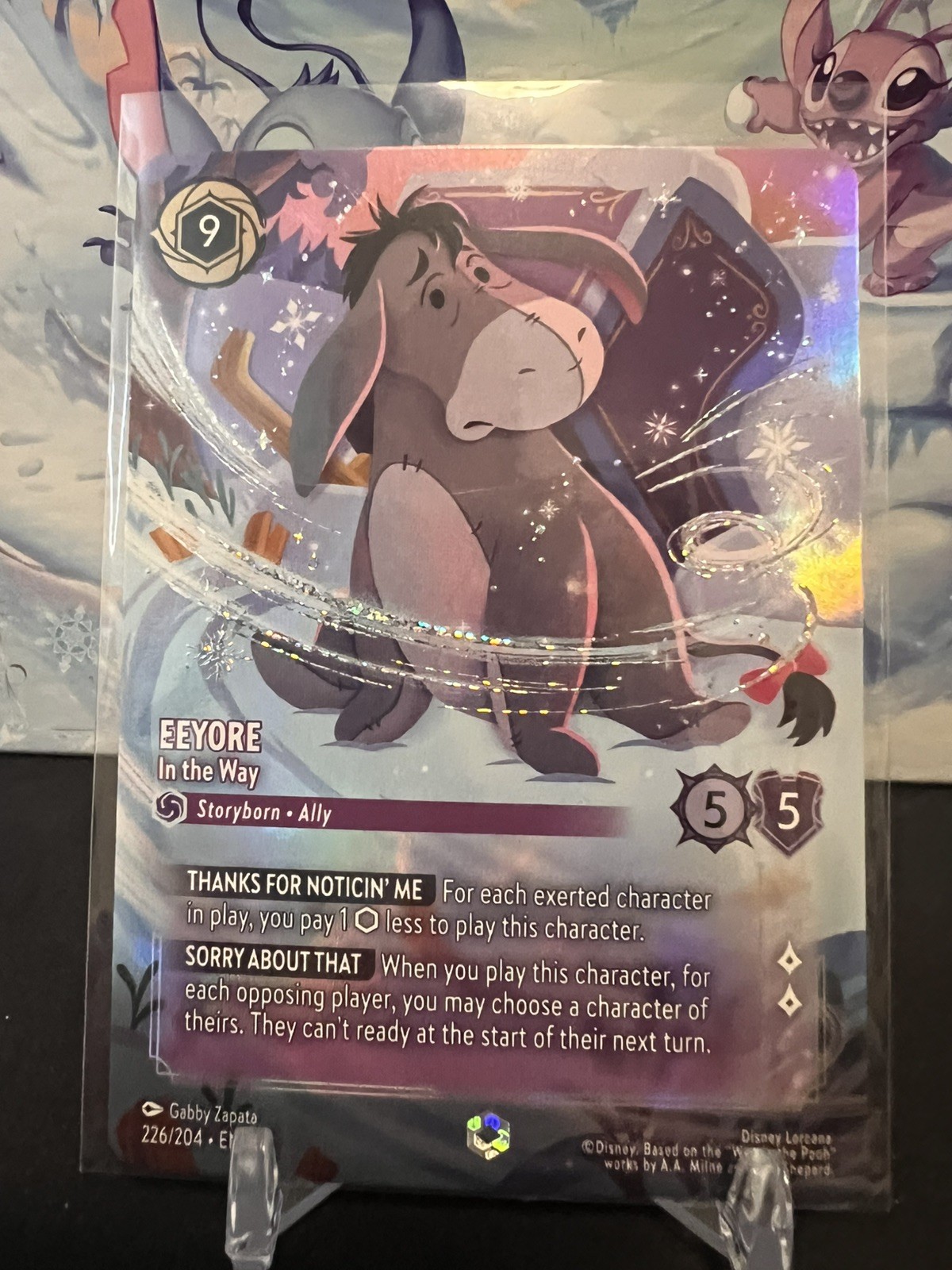 Eeyore In the Way Enchanted Card 226/204 Winterspell - Disney Lorcana