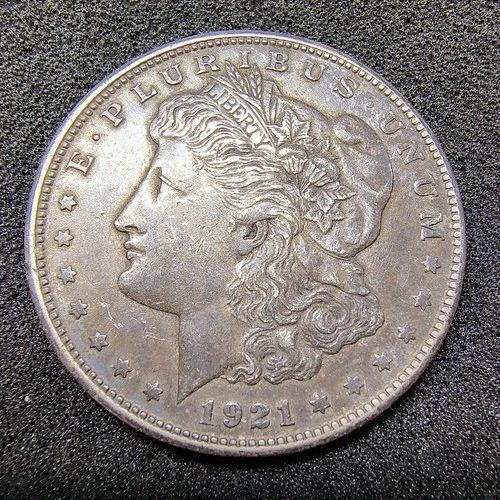 1921-S Morgan Silver Dollar - San Francisco Mint - XF+ Cond. - Terminal Toning